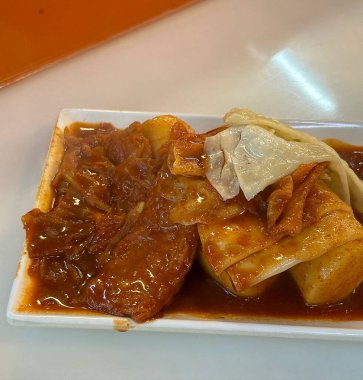 Kızarmış domuz eti fotoğrafı.