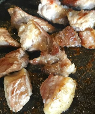 ile sebze kızarmış et