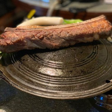 close up of a delicious grilled food