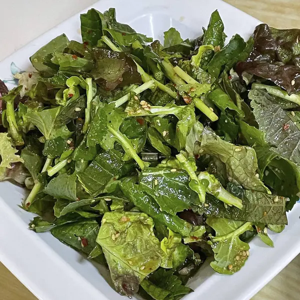 Taze sebzeli ve otlu salata