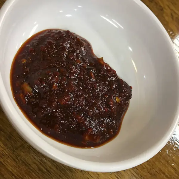 Lezzetli Asya yemeklerinin yakın görüntüsü