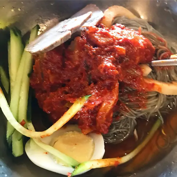 Lezzetli Asya mutfağının yakın görüntüsü