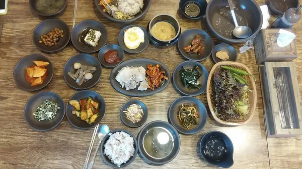 Lezzetli yemekler, yakın görüş.