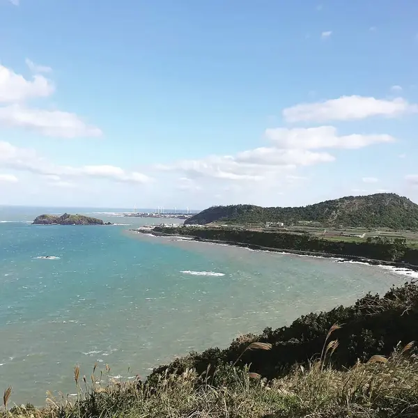 Deniz kıyısının güzel manzarası