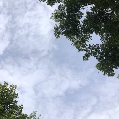 Bulutlu mavi gökyüzü