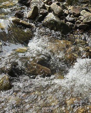 Dağlardaki dağ nehri