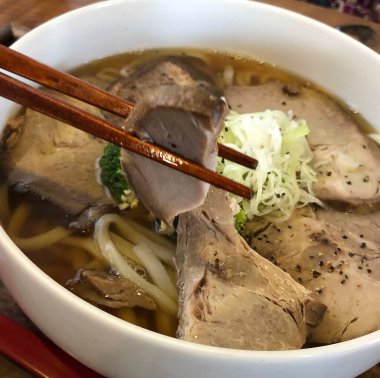 Lezzetli Asya mutfağının yakın görüntüsü