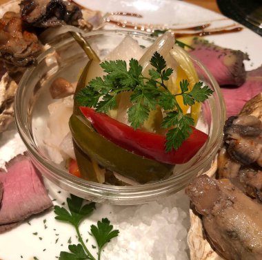 Lezzetli yemekler, seçici odaklanma.