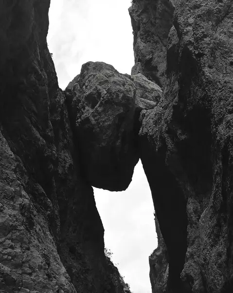 Kaya ve siyah ve beyaz