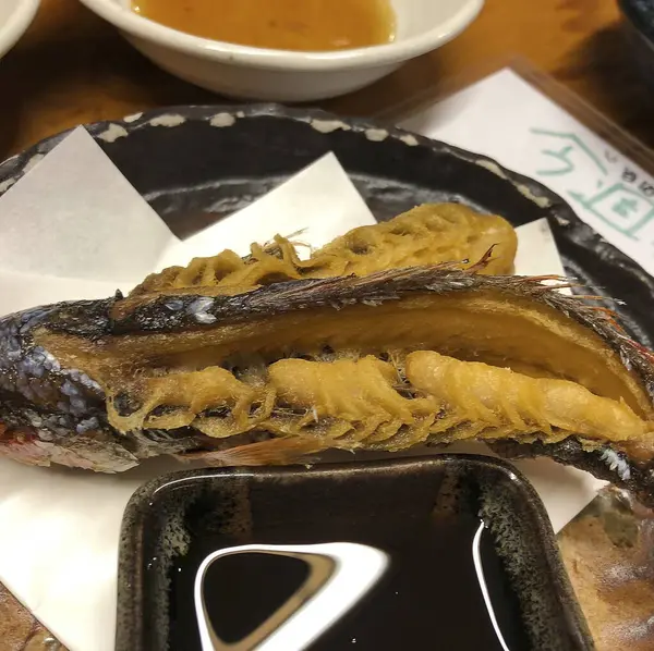 Sos ve sebzeli ızgara somon.