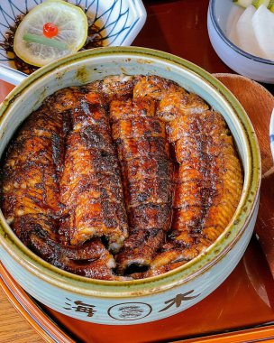 grilled pork with sauce and spices