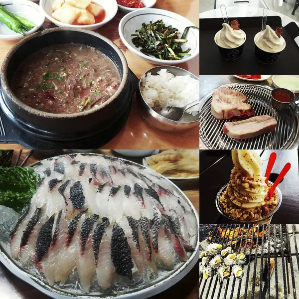 Çeşitli yemek çeşitleri.