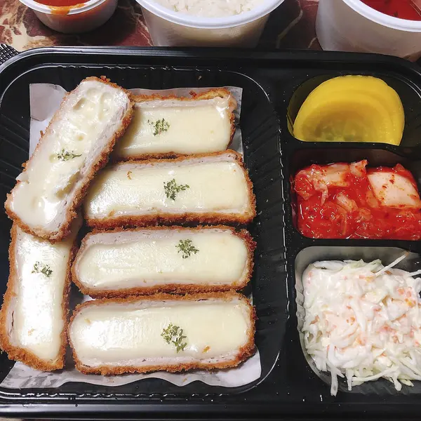 Lezzetli yiyeceklerin yakın görüntüsü