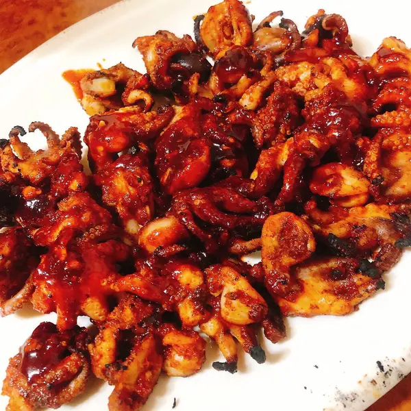 Lezzetli bir yiyeceğe yakın.