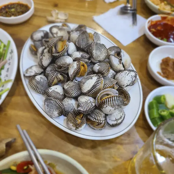 Lezzetli yiyeceklerin yakın görüntüsü