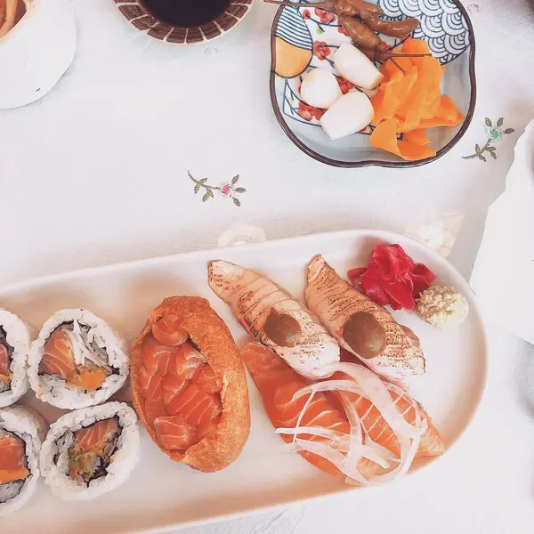 Lezzetli yiyeceklerin yakın görüntüsü