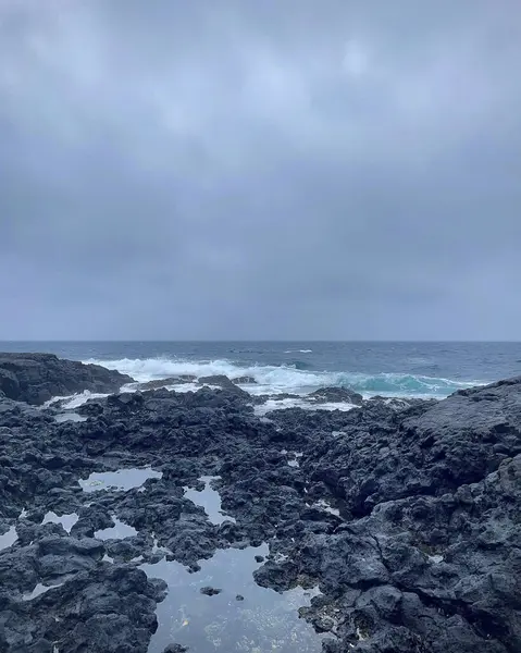 Deniz kıyısının güzel manzarası