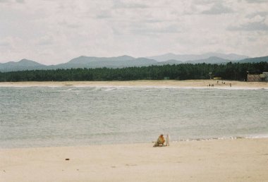 Deniz kıyısının güzel manzarası