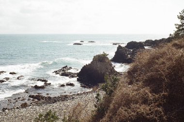 Deniz kıyısının güzel manzarası