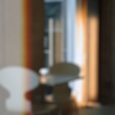 Metnin için boş modern oda ile içerisinin bulanık arkaplanı, kopyalama alanı.