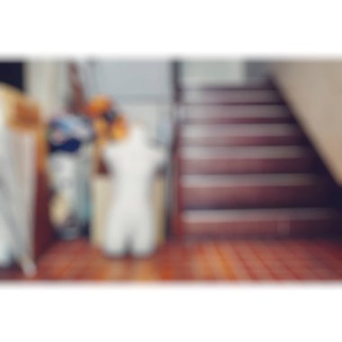 Modern kahve dükkanının bulanık görüntüsü