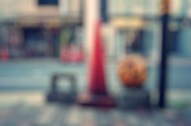 Caddesi'nin bulanık görünüm