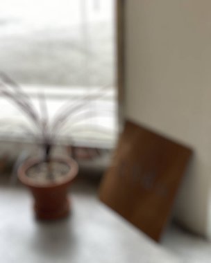 Coffee shop arka plan bulanık