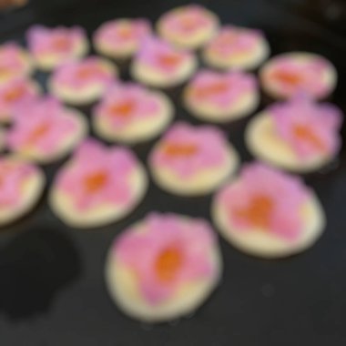 Lezzetli yiyeceklerin yakın görüntüsü