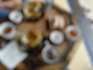 Soyut bulanıklık kahve dükkanı