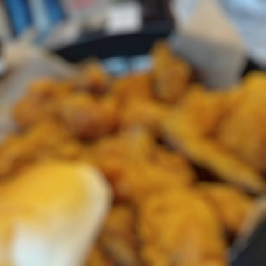 Fast food 'un bulanık arka planı