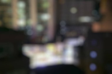 Bulanık arkaplan, gece lambaları, Bokeh ile soyut arkaplan.