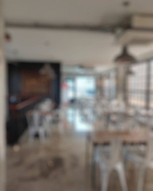 Bulanıklık kafe ve Restoran İç arka planı için