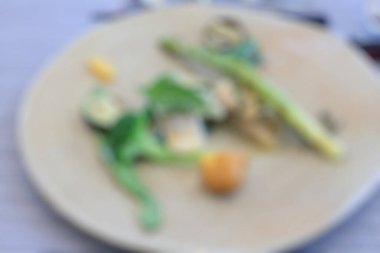 soyut bulanık yiyecek arka planı, restoran, masa