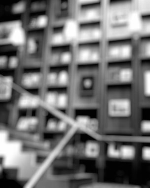 Birçok farklı nesnenin bulanık görünümü