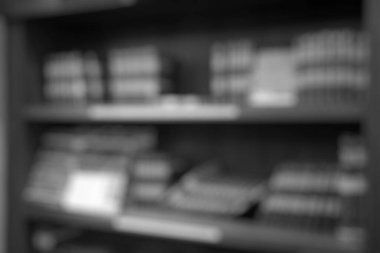 Bokeh ile mağaza arka plan bulanıklık