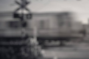 Trenin bulanık arkaplanı