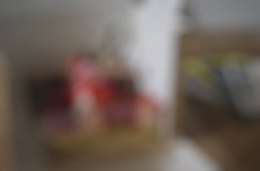 Arka plandaki boş odanın bulanık arkaplanı kopya alanı ile