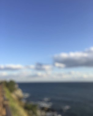 Deniz kıyısının güzel manzarası