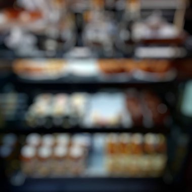 Kafe ile bulanık arkaplan