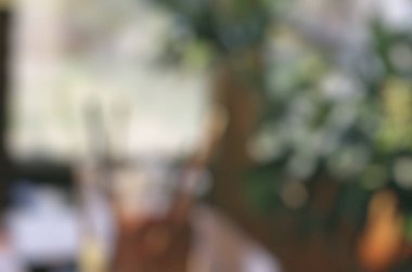 Kafe ile bulanık arkaplan