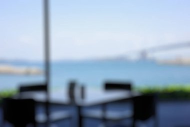 Bokeh resimli soyut bulanık arkaplan restoranı