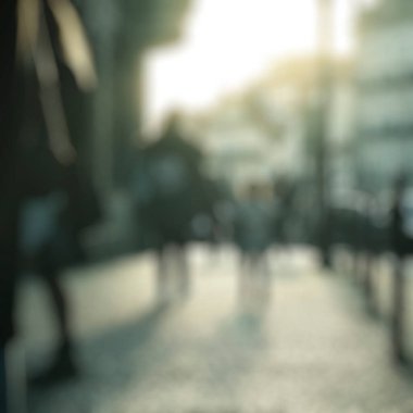 İnsanlarla soyut arkaplan