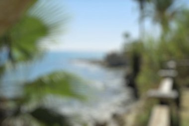 Bali Endonezya Seyahat Tema yaratıcı bulanıklık bokeh etkisi ile arka plan