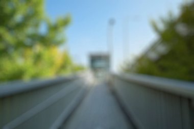 Şehrin bulanık arkaplanı