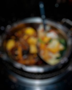 Çorbanın mutfak fotoğrafı.