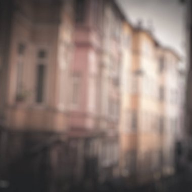 Eski şehrin bulanık arkaplanı
