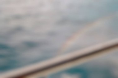 Bulanık deniz manzarası