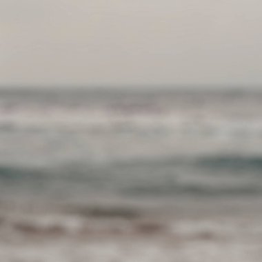 soyut bulanık arkaplan, plaj, deniz ve okyanus kopyalama alanı ile.