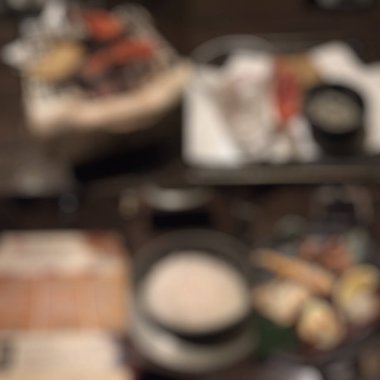 Soyut bulanıklık kahve dükkanı