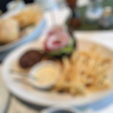 Restoran temasının bulanık arkaplanı